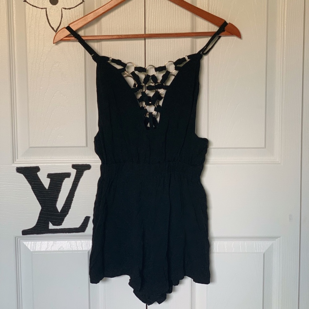 LF Black Romper